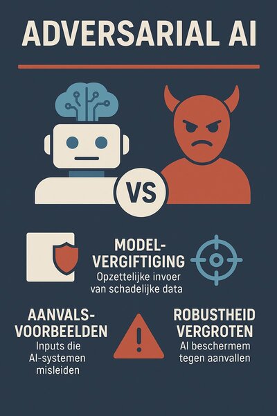 Infographic over adversarial AI