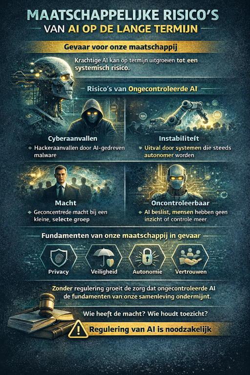 Maatschappelijke risico’s van AI-gedreven cyberaanvallen op de lange termijn