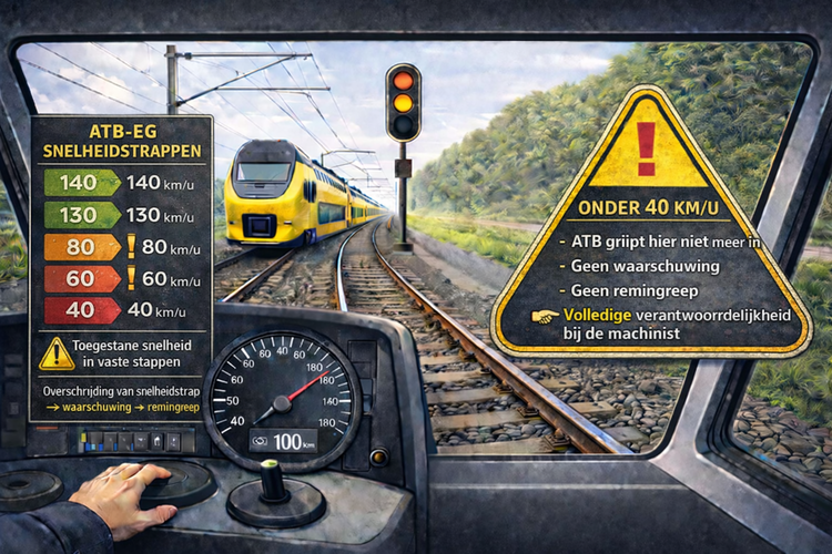 ATB-EG werkt met vaste snelheidstrappen