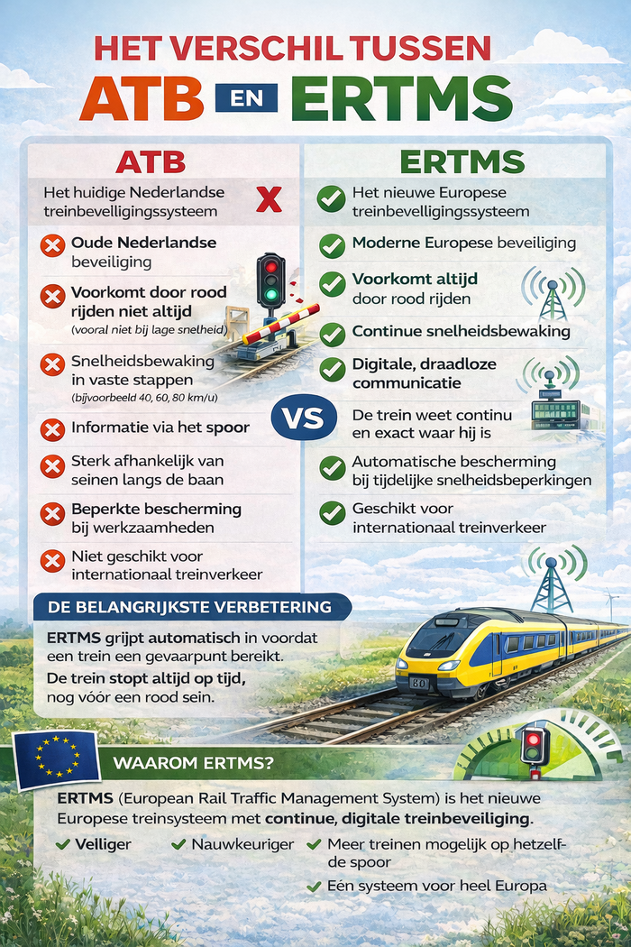 ATB versus ERTMS treinbeveiligingssysteem
