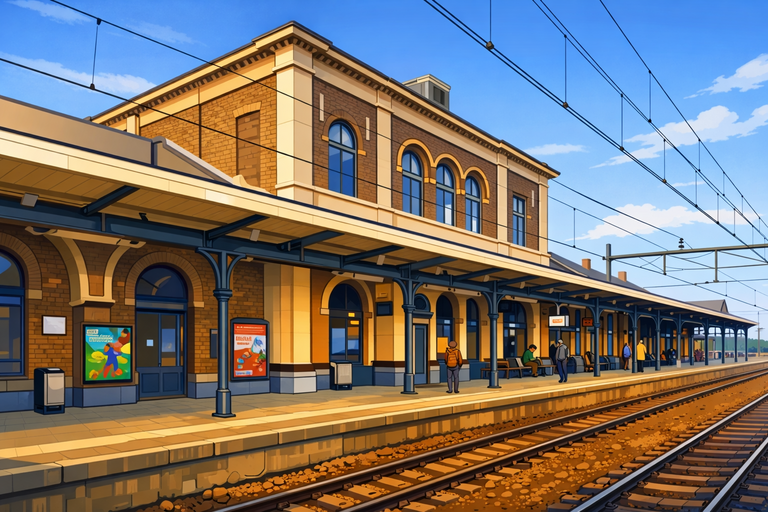 Het station van Middelburg. In 2029 stoppen er maandenlang geen treinen in Middelburg.
