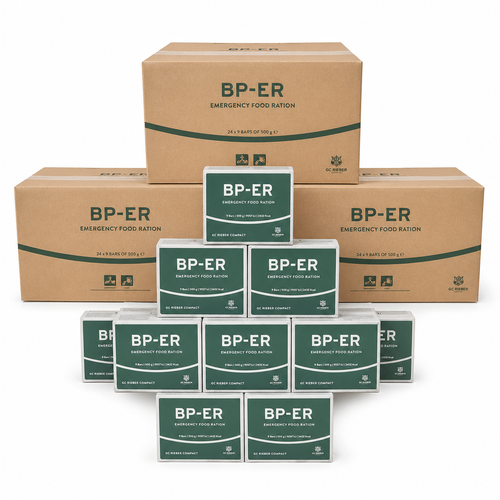 BP-ER repen grote en kleine dozen gestapeld