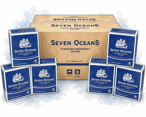 Seven Oceans noodrantsoen repen grootverpakking