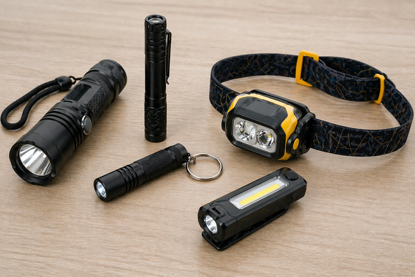 Zaklampen en hoofdlamp