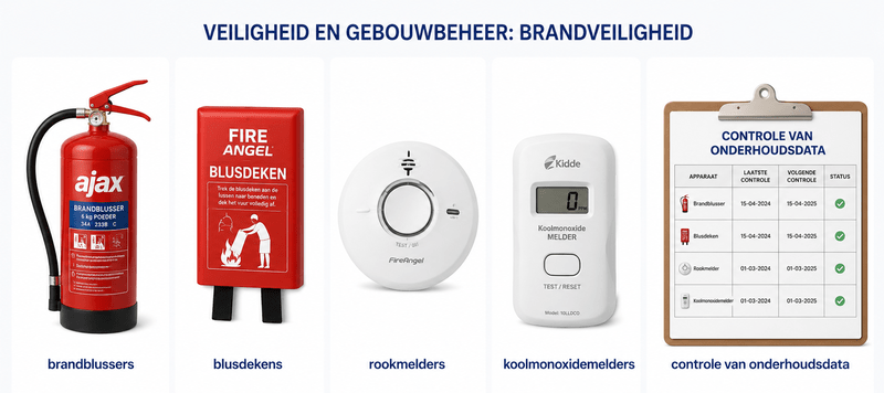 Bedrijfsmaatregelen voor brandveiligheid en het voorkomen van koolmonoxidevergiftiging