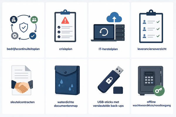 Belangrijke fysieke documenten tijdens een noodsituatie bij bedrijven
