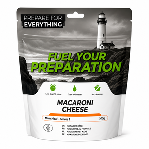 Fuel Your Preparation, noodrantsoen met macaroni met kaas