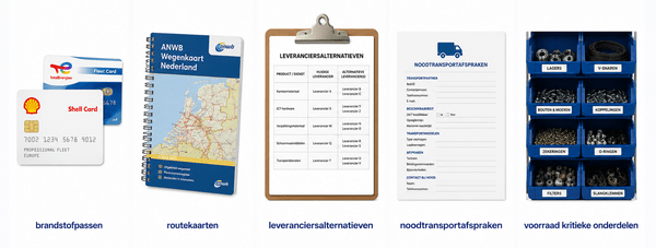 Logistieke maatregelen voor een noodsituatie bij bedrijven