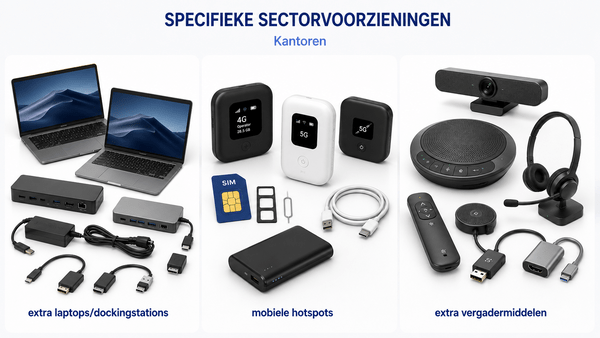 Specifieke sectorvoorzieningen voor noodsituaties op kantoren
