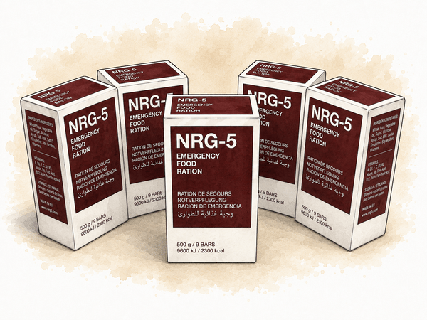 Vijf NRG-5 noodrantsoenen