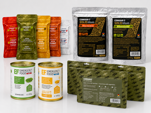 CONVAR-7 NextGen, CONVAR-7 Solid Meals, EF Emergency Food en CONVAR Feldküche
