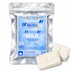 CONVAR-7 NextGen Energy Bar - Solid Milk tegen een witte achtergrond