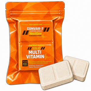 CONVAR-7 NextGen Energy Bars · Solid Multivitamin tegen een witte achtergond