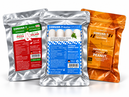 CONVAR-7 NextGen-repen - Duo Pizza & Salami, Weißwurst en Pocket Peanut