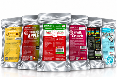 CONVAR-7 NextGen-repen - Pocket Honey Cake, Forbidden Apple, Duo Pizza & Salami, CherryBerry en Ninja