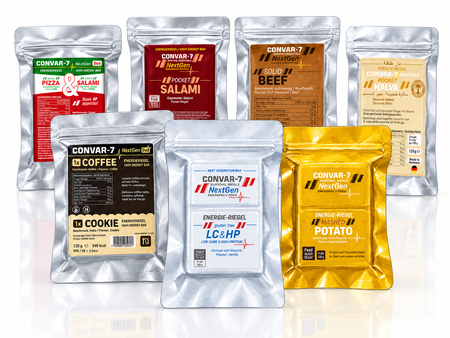 Verschillende smaken CONVAR-7 NextGen Energy Bars